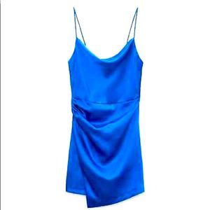 Zara draped mini dress